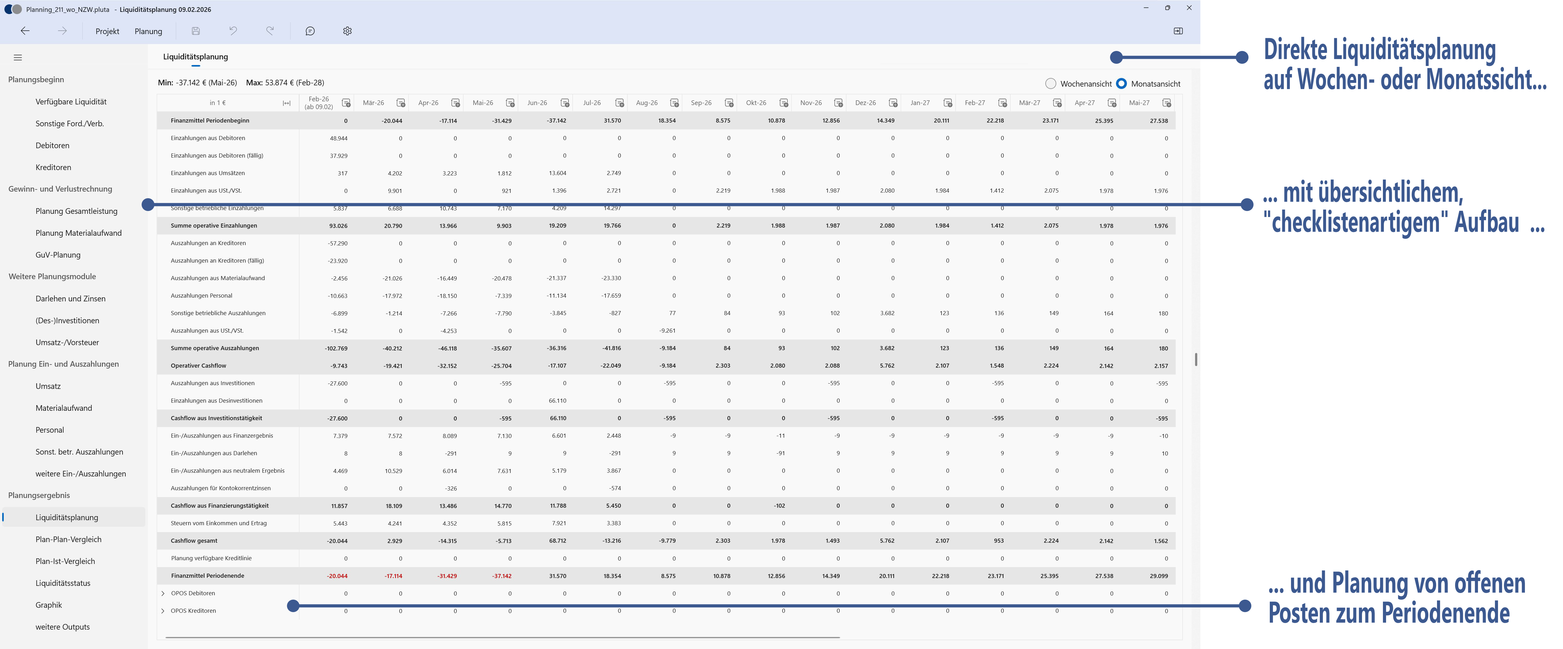 Screenshot 1: PLUTA LiquiTool
